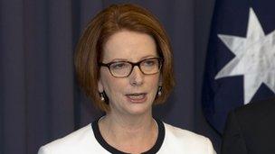 Australian Prime Minister Julia Gillard