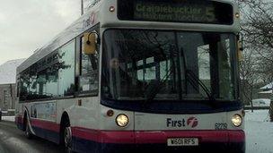 Bus in Aberdeen