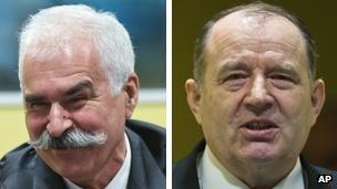 Stojan Zupljanin (left) and Mico Stanisic