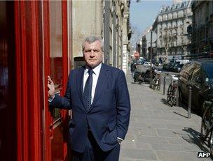 French lawyer Thierry Herzog in Paris, 25 March