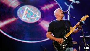 David Gilmour performing in 2005