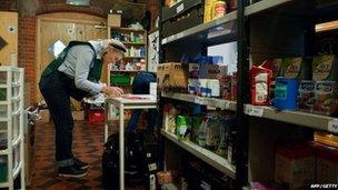 A food bank in London