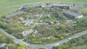 Aerial view of RAF Bicester