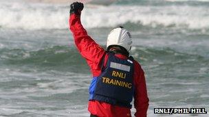 RNLI lifeguard