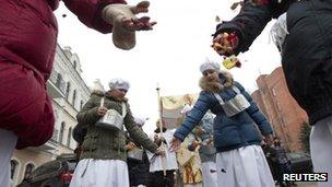 Belarusian Catholics celebrate in Minsk, 31 March