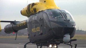 South Yorkshire Police helicopter