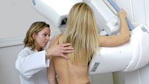 Mammogram/breast x-ray