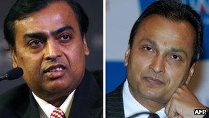 Anil Ambani and Mukesh Ambani