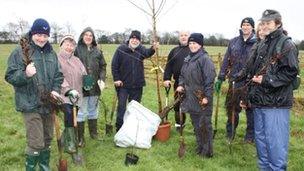 Keresley Jubilee Wood planting by Walter Milner