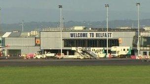 Security around Belfast International Airport is set to intensify