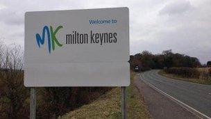 Milton Keynes sign