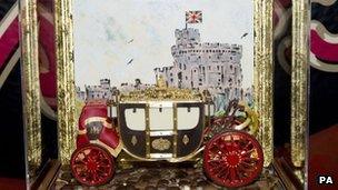 The edible carriage presented to the Queen