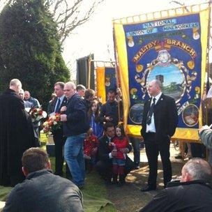 Service at Maltby cemetery