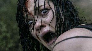 Jane Levy in a scene from Evil Dead