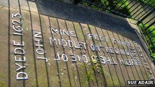 John Middleton's grave