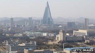 North Korean capital city Pyongyang