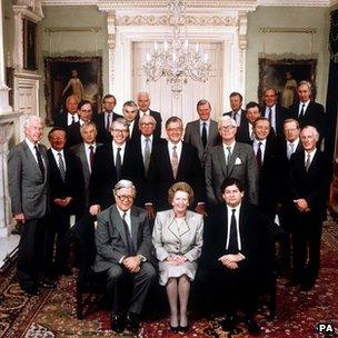 The Thatcher cabinet in 1989