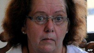 Lindsay Sandiford during her trial in November 2012