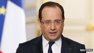 French President Francois Hollande, 10 Apr 13