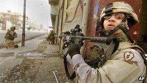 US soldiers in Mosul (file photo)