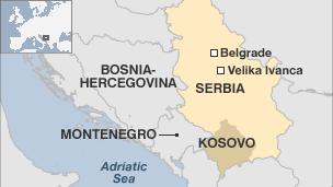 Serbia map