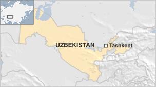 Map of Uzbekistan
