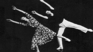 Roy Campbell Moore dancing Small Jumps, their first programme in Wales