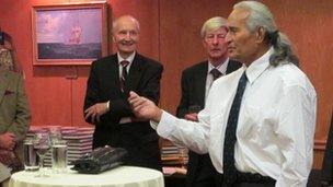 Fred Marafono at the launch of his book