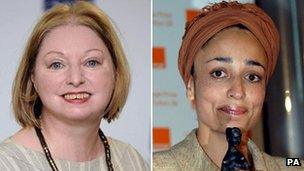 Hilary Mantel and Zadie Smith