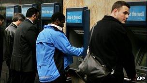 Cashpoint in London - file pic