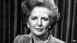 Former Prime Minister Baroness Thatcher