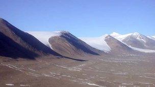 Hills in Antarctica