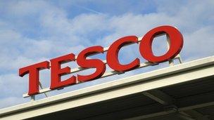 Tesco sign