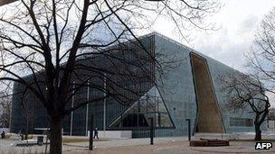 The history museum of Polish Jews is pictured on April 11, 2013 in Warsaw