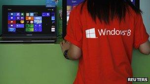 Windows 8 salesperson