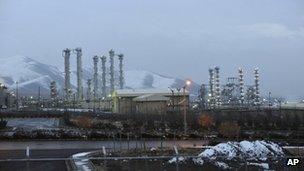 A 2011 photo of Iran's heavy water nuclear facility near the central city of Arak.