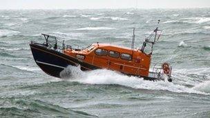 An RNLI lifeboat