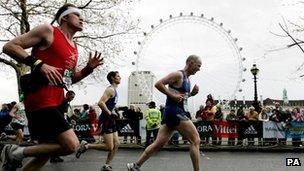 London Marathon runners