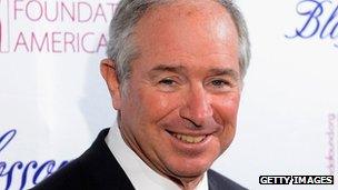 Blackstone boss Stephen A Schwarzman (file)