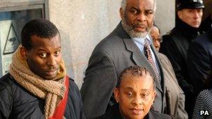 From left: Stuart, Doreen and Neville Lawrence