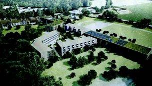 Artist's impression of the boarding school on the Durand Academy site