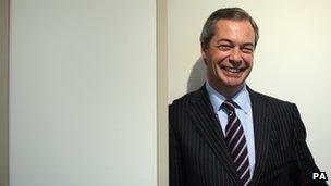 UKIP leader Nigel Farage