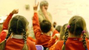 Children in a classroom