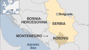 Kosovo map