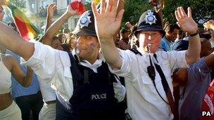 Police at Notting Hill Carnival