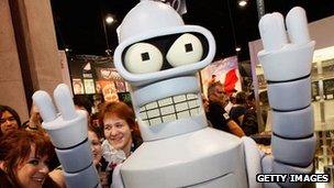 Bender from Futurama at 2008 Comic Con