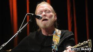 Gregg Allman of the Allman Brothers Band