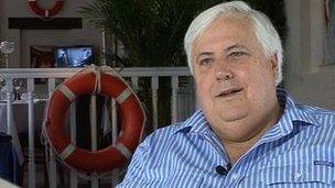 Australian businessman Clive Palmer (file image)