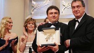 Director Cristian Mungiu, winner of the Palme d'Or for 4 Months, 3 Weeks and 2 Days, and Stephen Frears