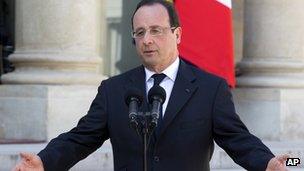 French President Francois Hollande